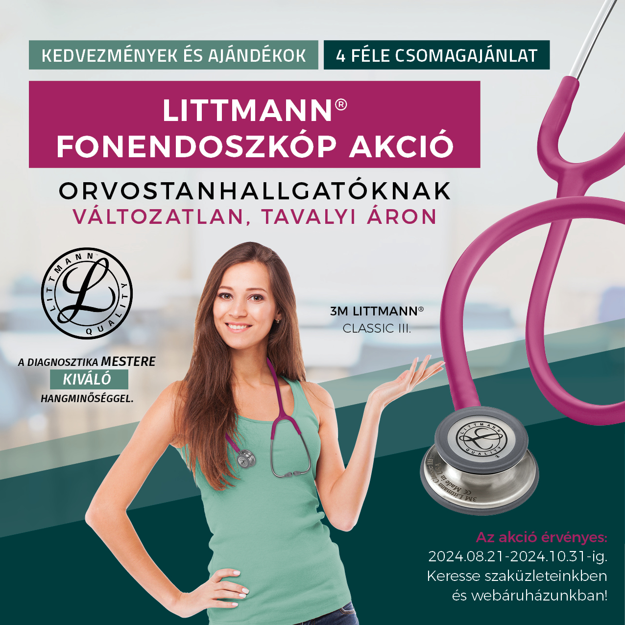 Több mint 15 Éve Tartó Hagyomány: Littmann Fonendoszkóp Akció a Rextránál!