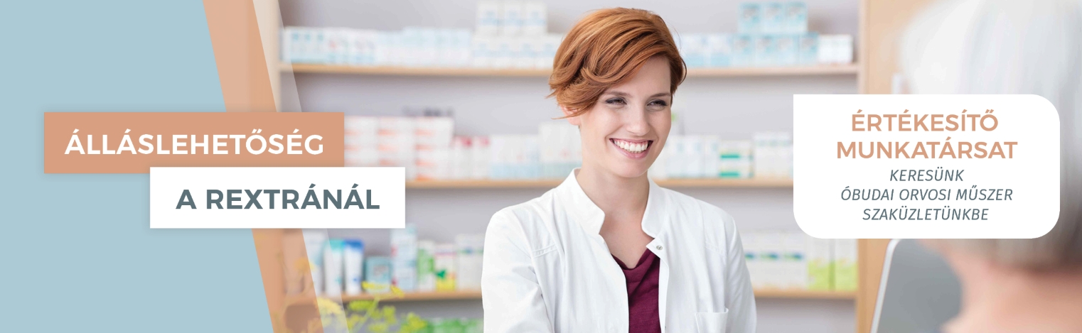 Értékesítői állás Budapest Óbuda Rextra szaküzlet
