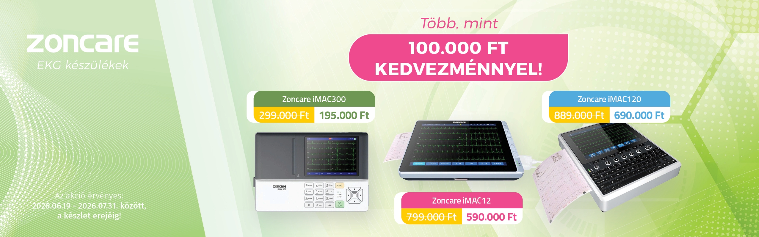 Zoncare EKG-k azonnali elérhetőséggel