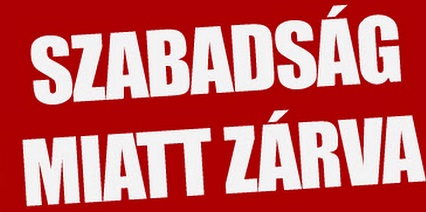 Miskolci szaküzlet szabadság miatt zárva